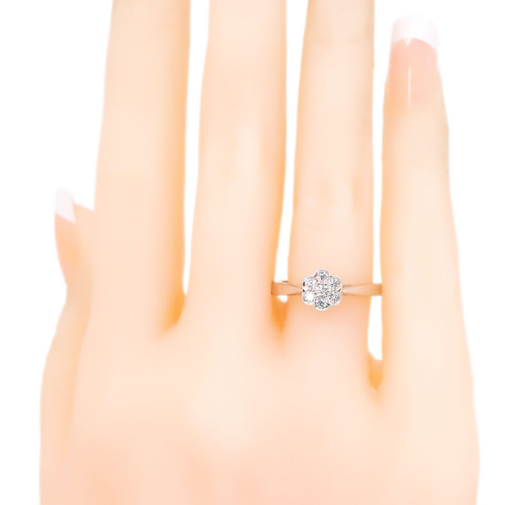 Diamond 18k Cluster Ring 10128-6449 Image5