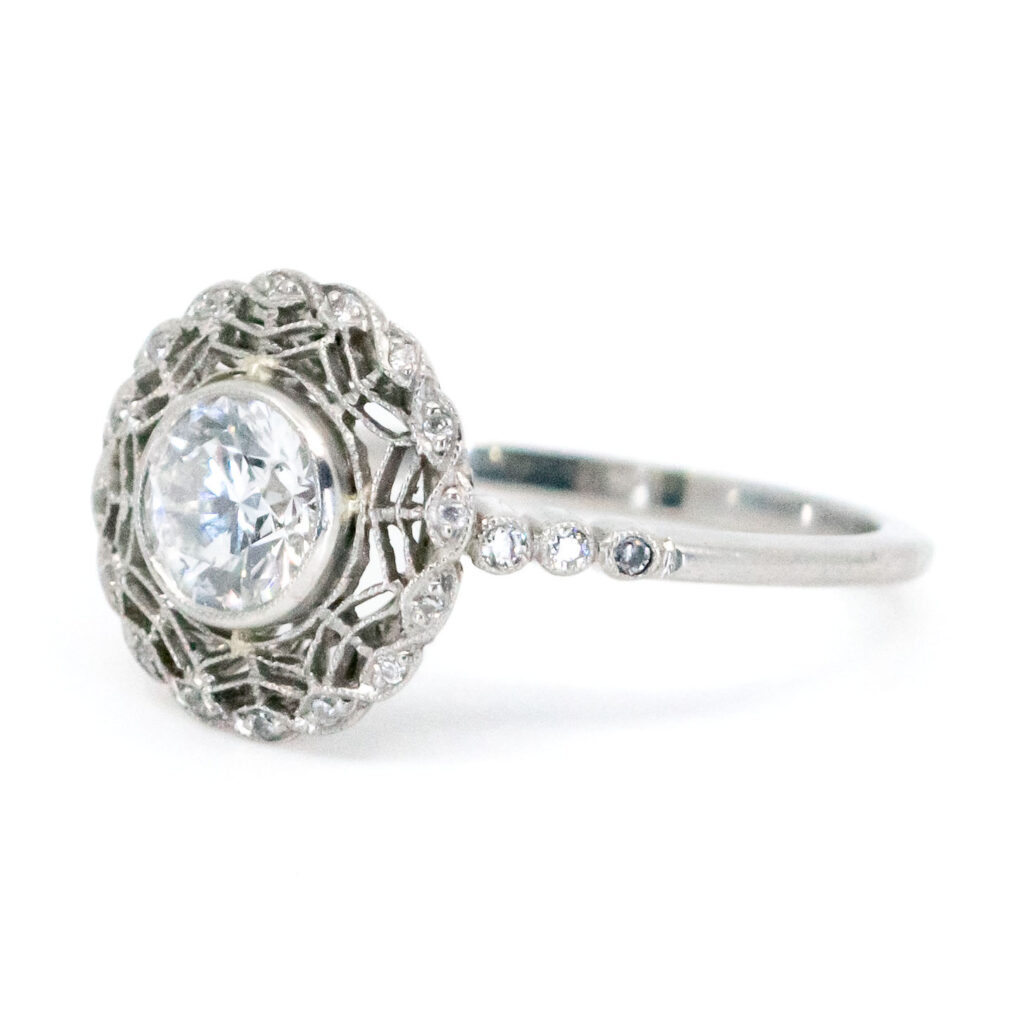 Diamond Platinum Engagement Ring 10265-2268 Image2