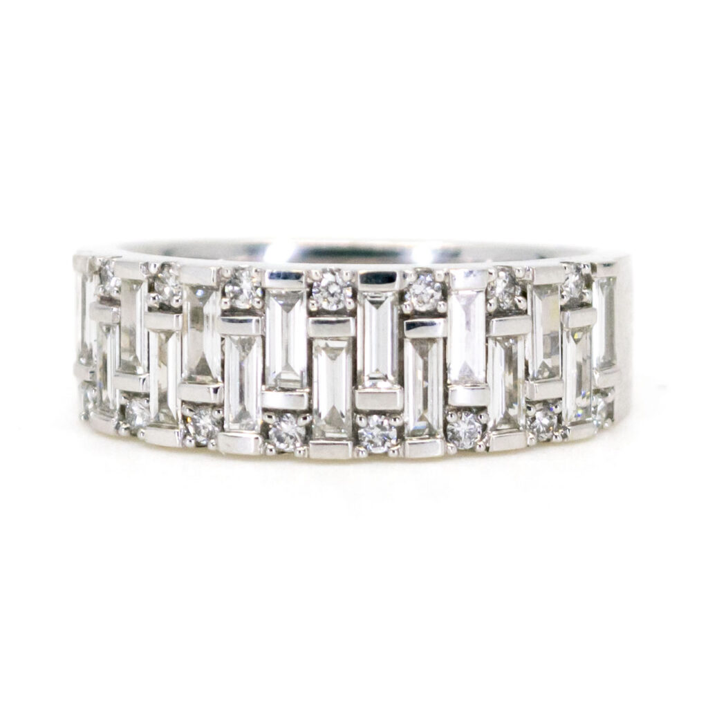 Diamond 18k "Round And Baguette Cut" Ring 10289-6502 Image1