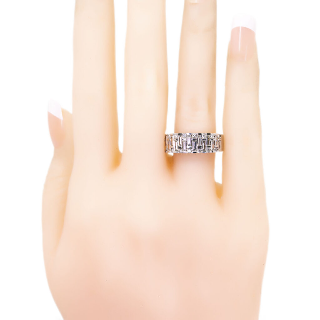Diamond 18k "Round And Baguette Cut" Ring 10289-6502 Image5