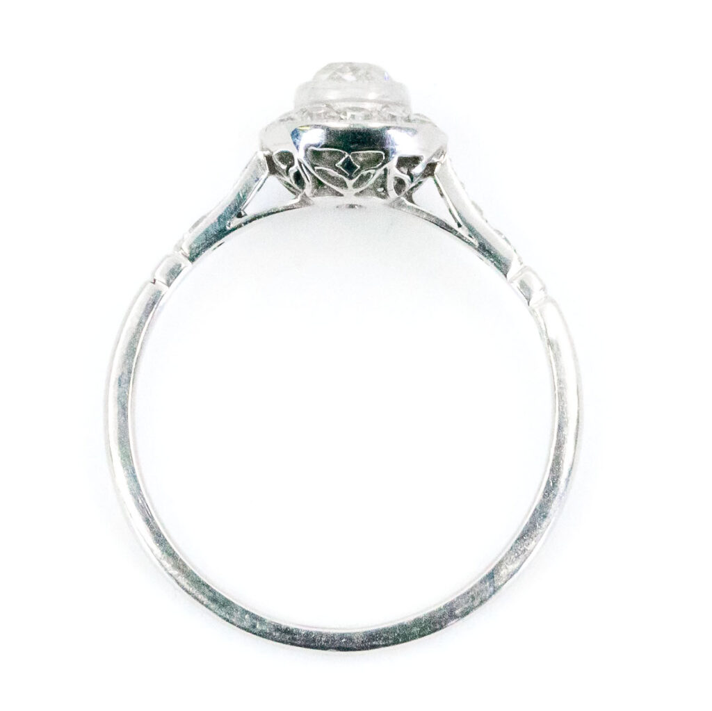 Diamant platina halo ring 10481-4990 Afbeelding5