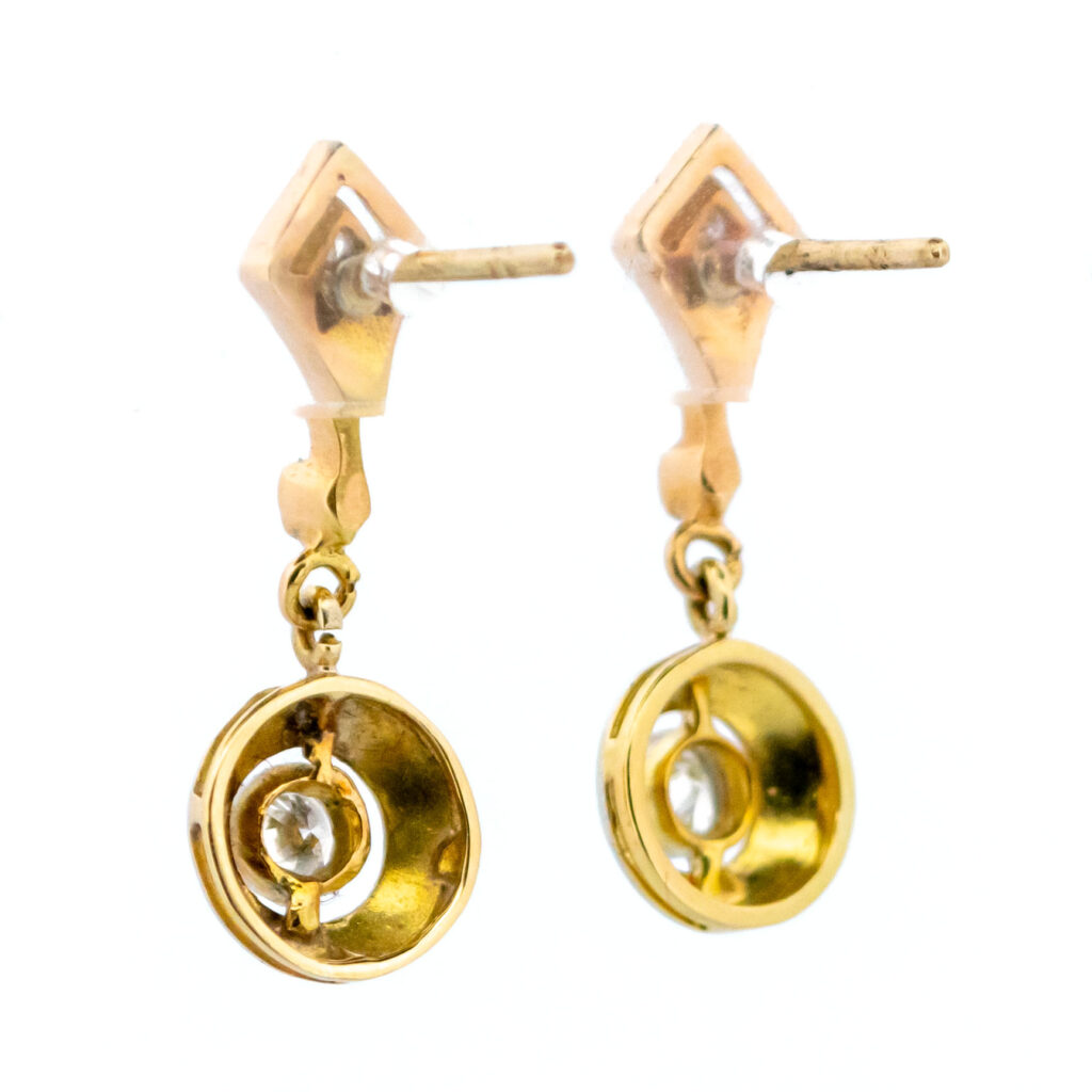 Diamond 18k Platinum Deco Earrings 10530-6626 Image4