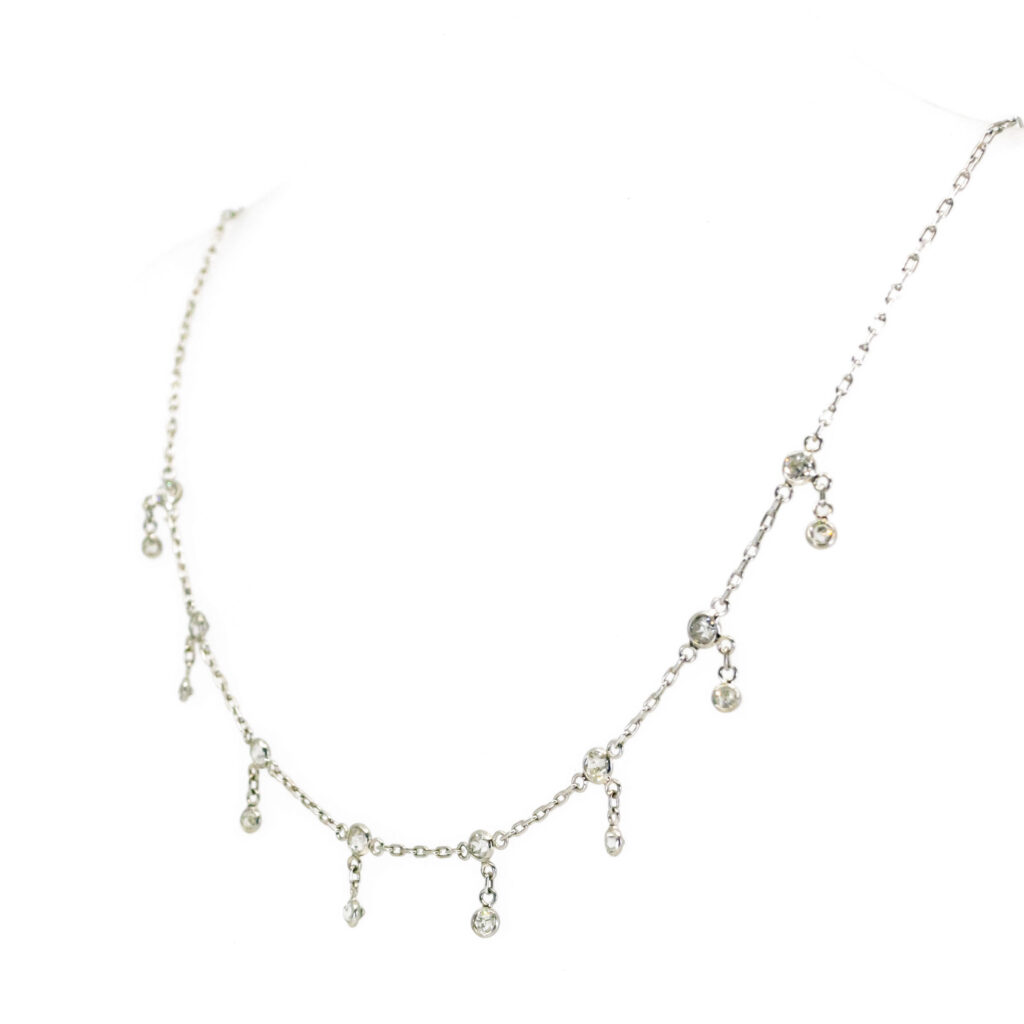Diamond Platinum Festoon Necklace 11149-6268 Image2