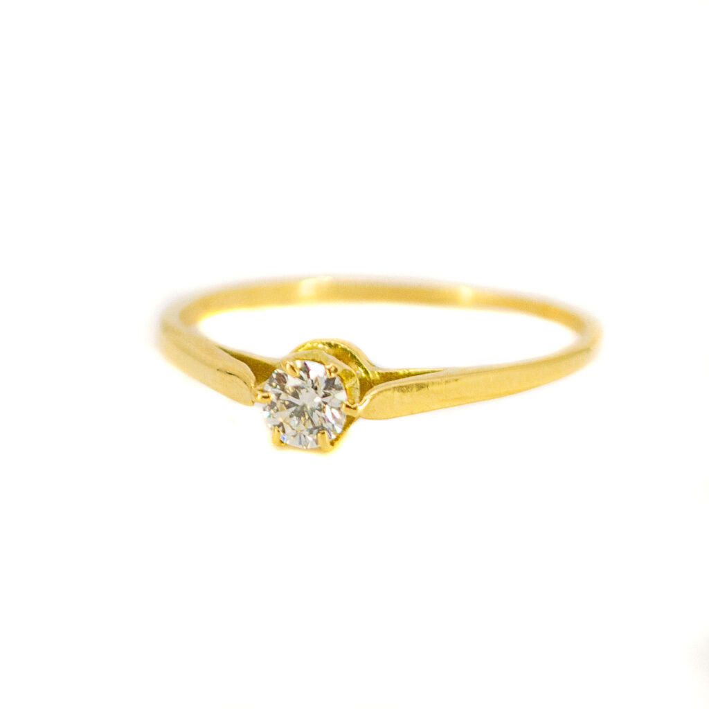 Diamond 18k Solitaire Ring 11460-8503 Image1