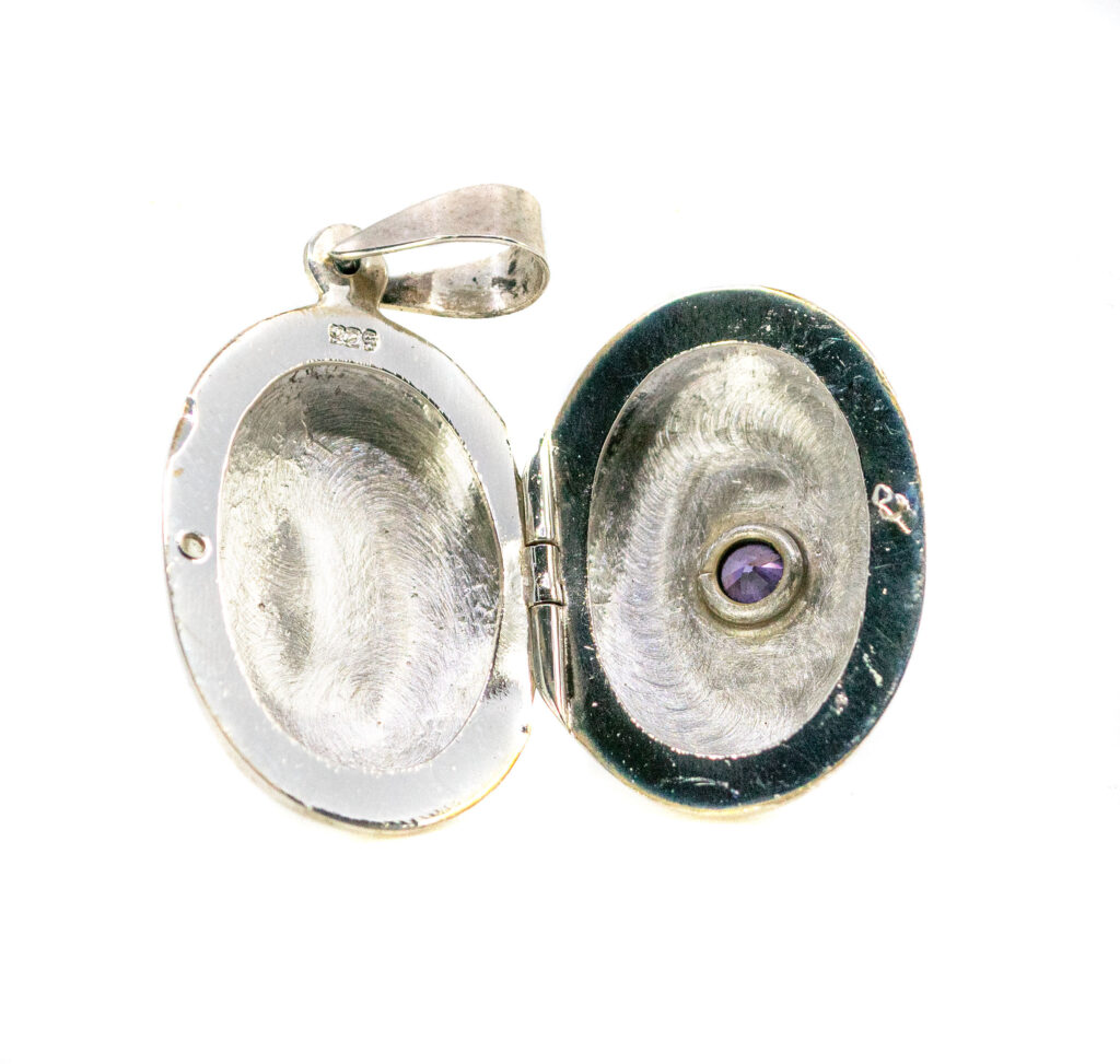 Paste Silver Oval-Shape Locket 11681-7177 Image3