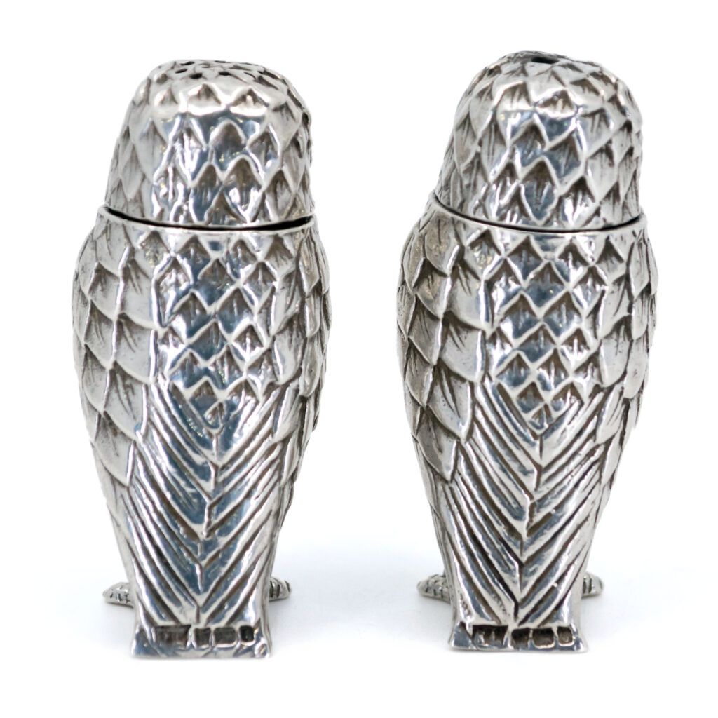 Set di agitatori per sale e pepe con gufo d'argento 11737-2851 Image4