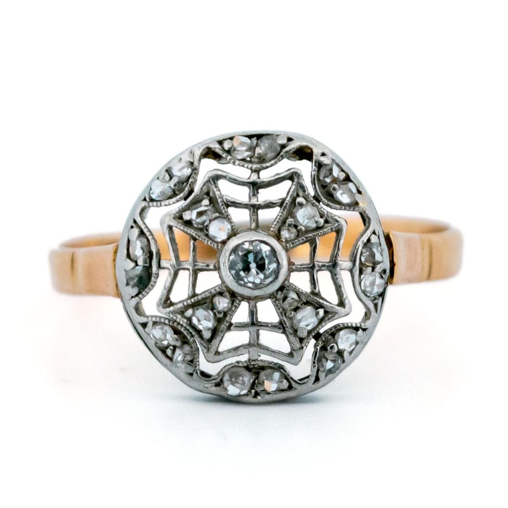Anello decorativo con diamanti 18 carati 12331-2333 Immagine1