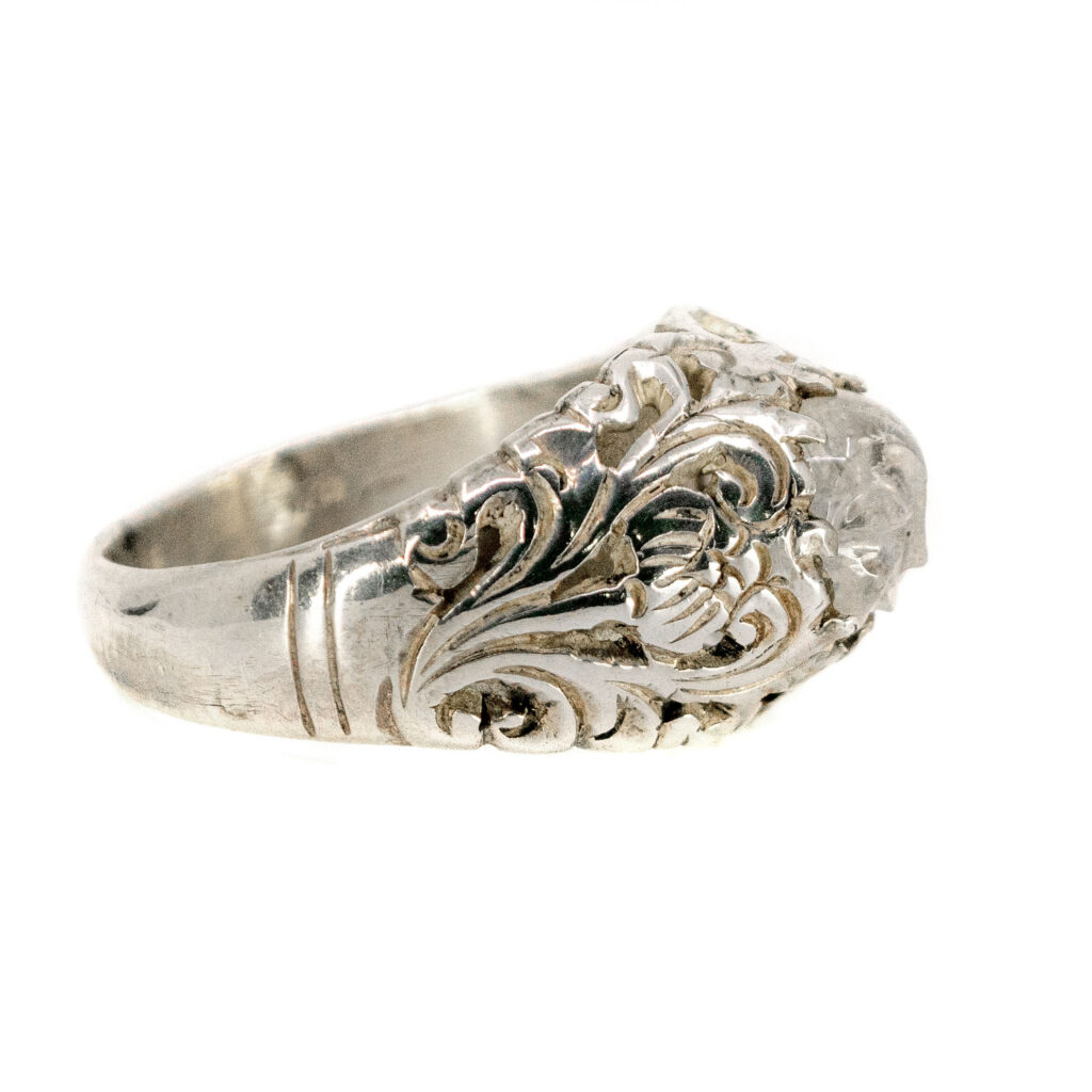 Kwarts zilveren camee ring 12563-0623 Afbeelding2