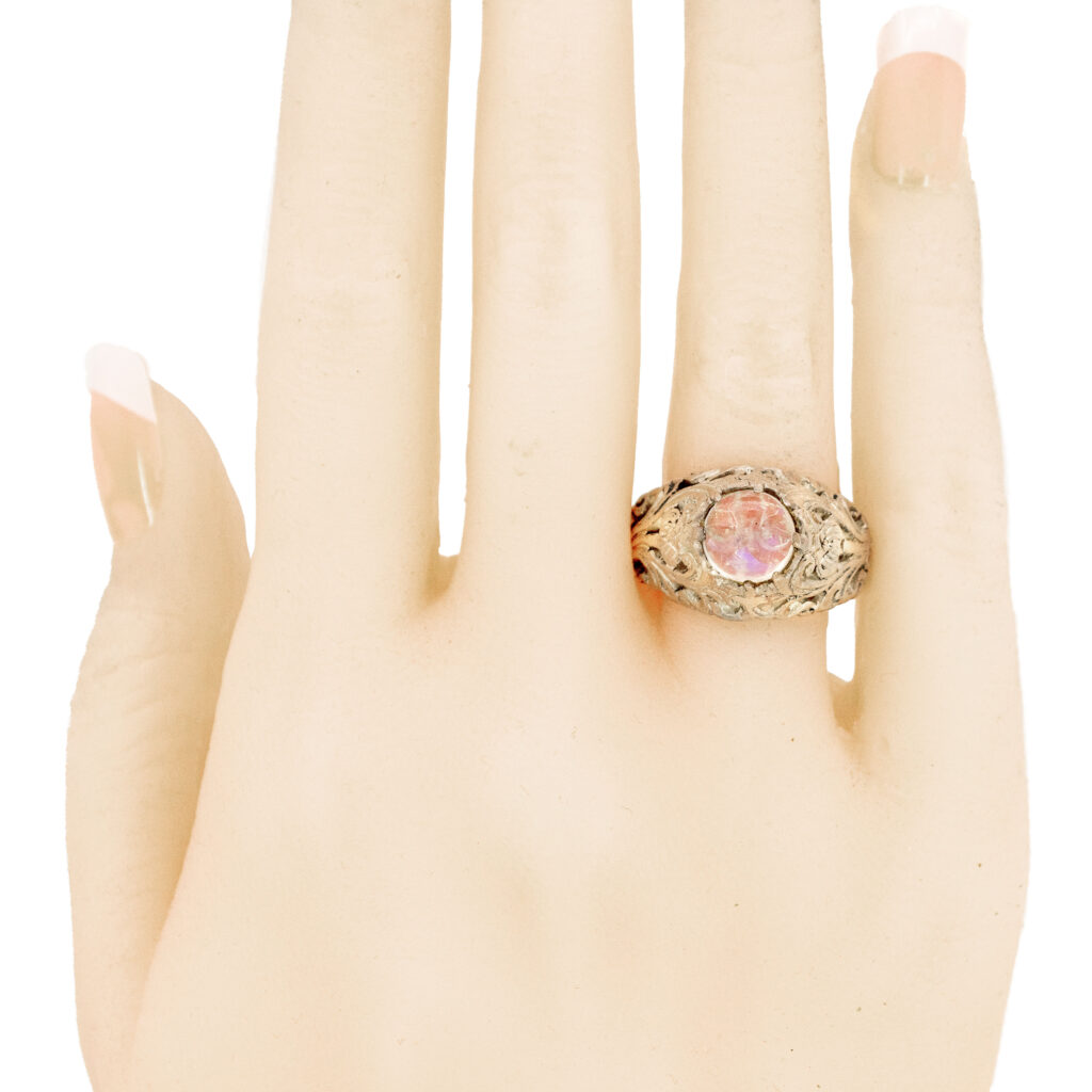 Kwarts zilveren camee ring 12563-0623 Afbeelding4