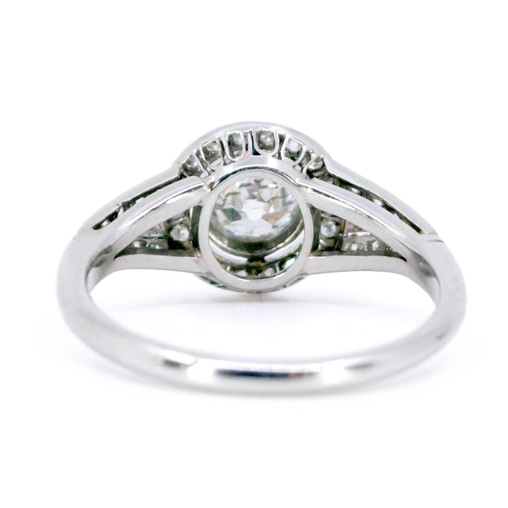 Diamant platina halo ring 12837-5048 Afbeelding4