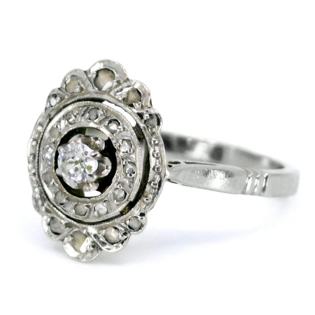 Diamanten 18k "Dubbele Halo" Ring 12995-8088 Afbeelding2
