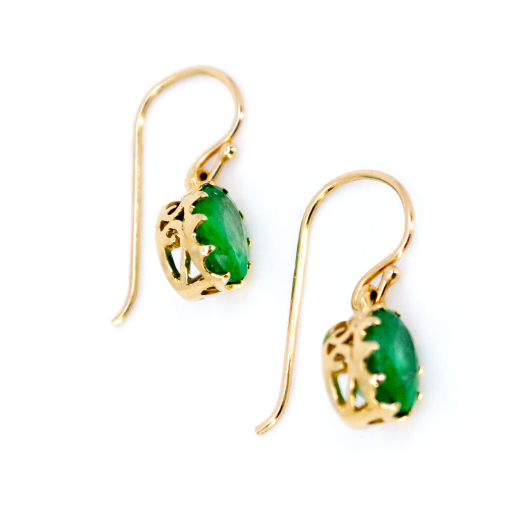 Emerald 14k Pendant Earrings 13134-8096 Image3