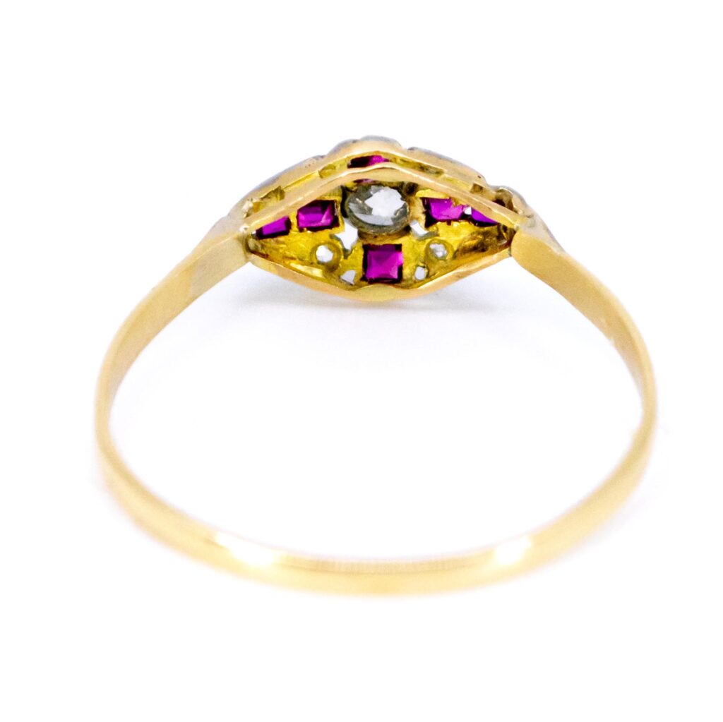 Diamond Ruby 18k Belle Époque Ring 13196-5070 Image4