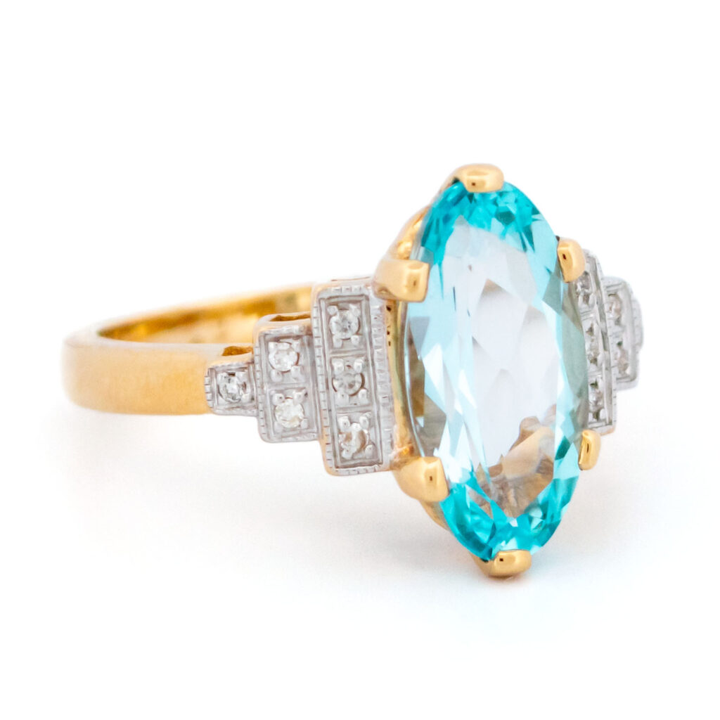 Topaz Diamond 14k Ring 13759-0237 Image3