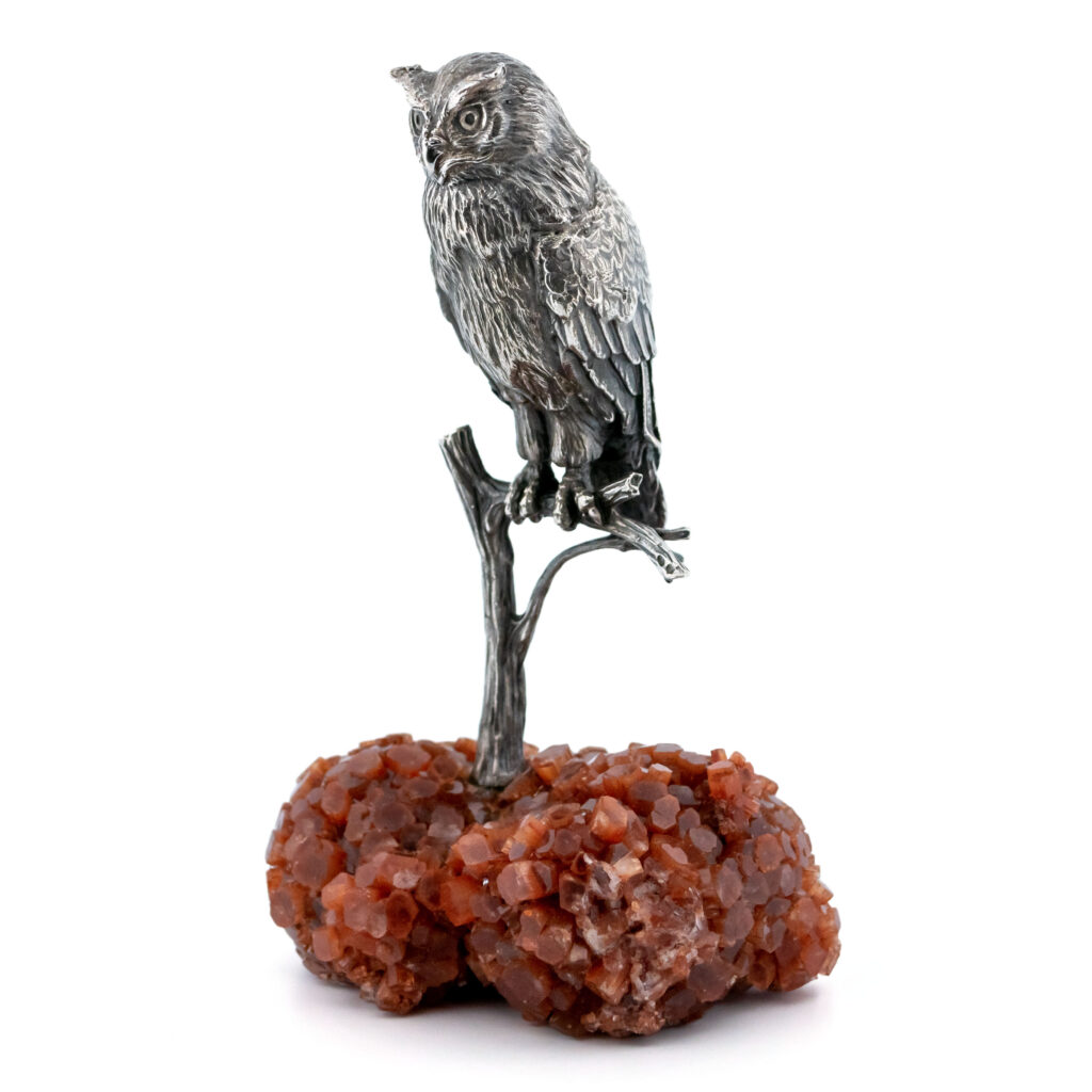 Quartz Silver Owl Miniature 13868-2971 Image3