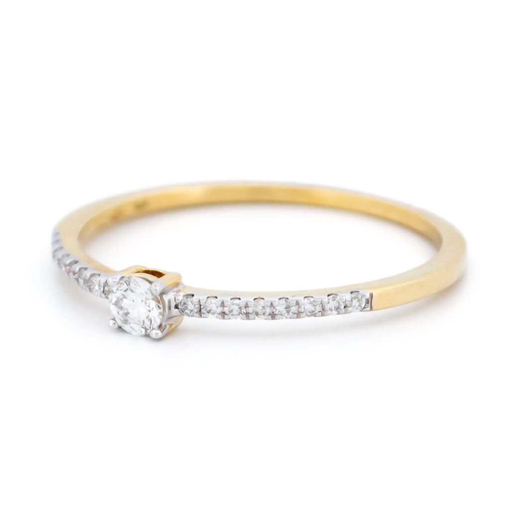 Diamant 14k Solitaire Ring 13911-8252 Afbeelding4