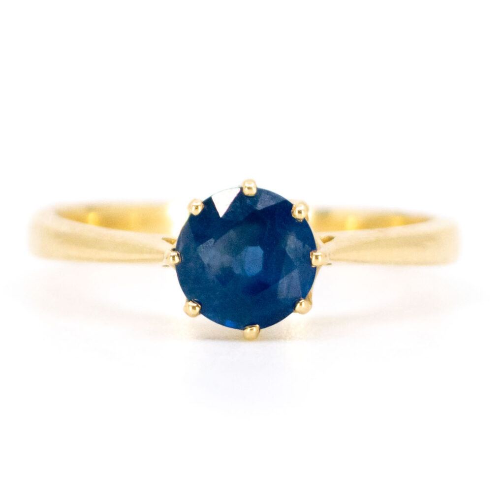 Sapphire 14k Solitaire Ring 14069-8285 Image1