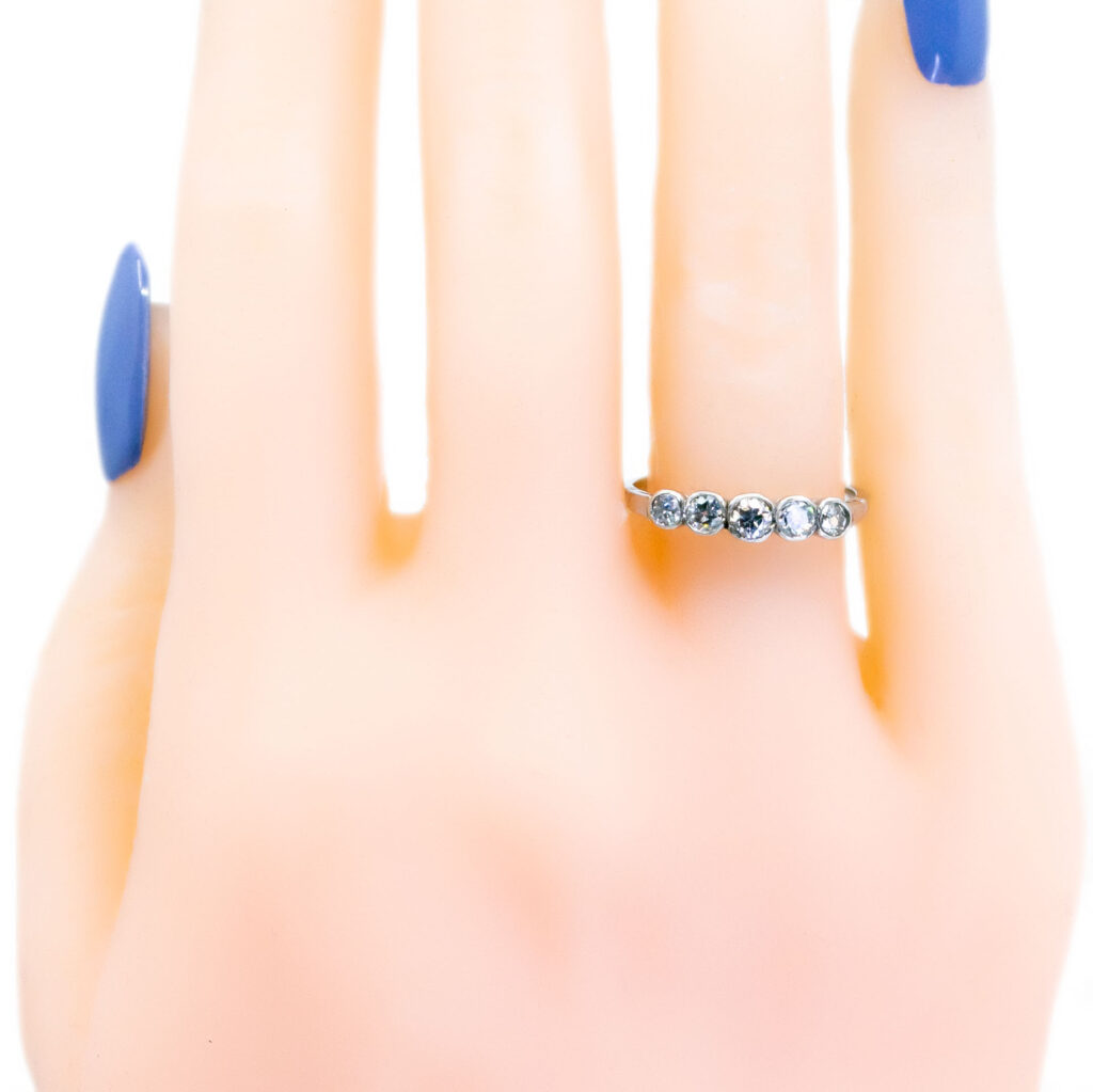 Diamant platina rijring 14454-7105 Afbeelding2