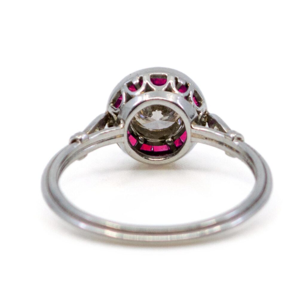 Diamond Ruby Platinum Target Ring 1740-4476 Image5