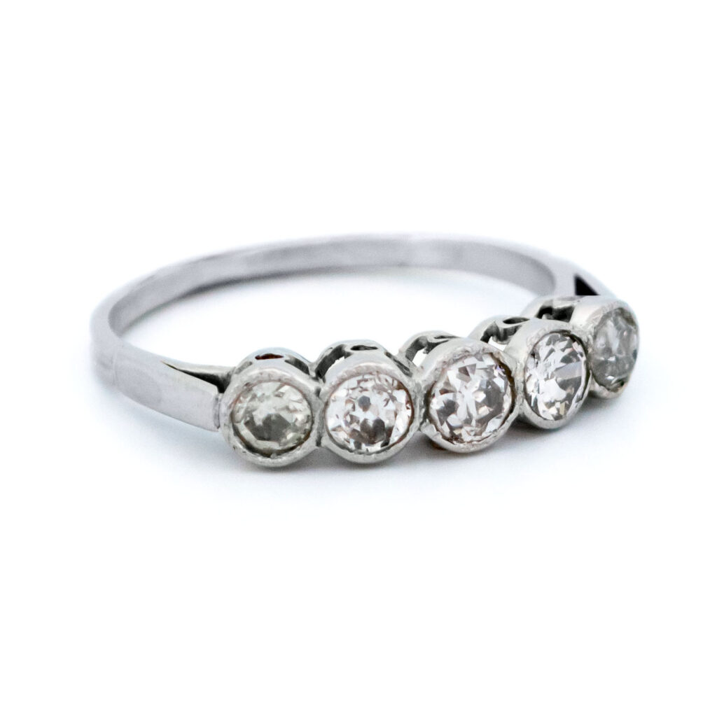 Diamond Platinum Row Ring 385-0458 Image3