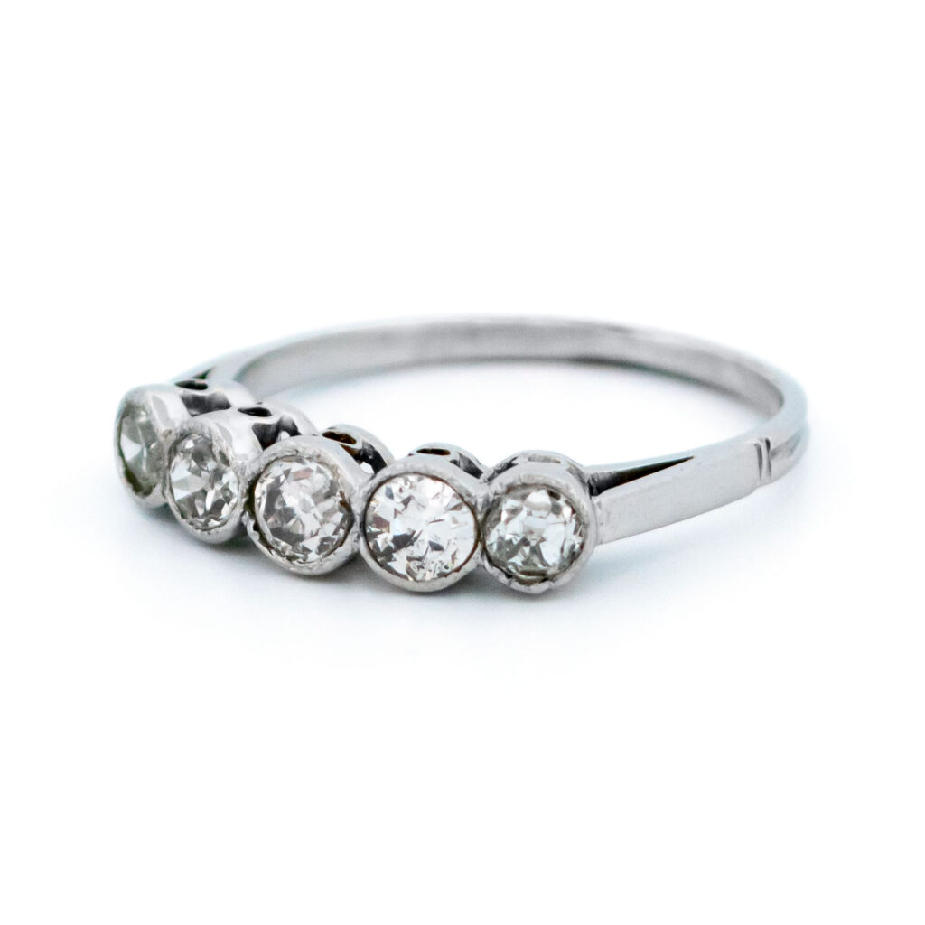 Diamond Platinum Row Ring 385-0458 Image4