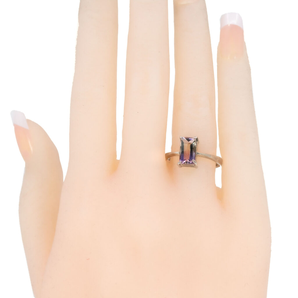 Ametrine Silver Solitaire Ring 5735-0605 Image2