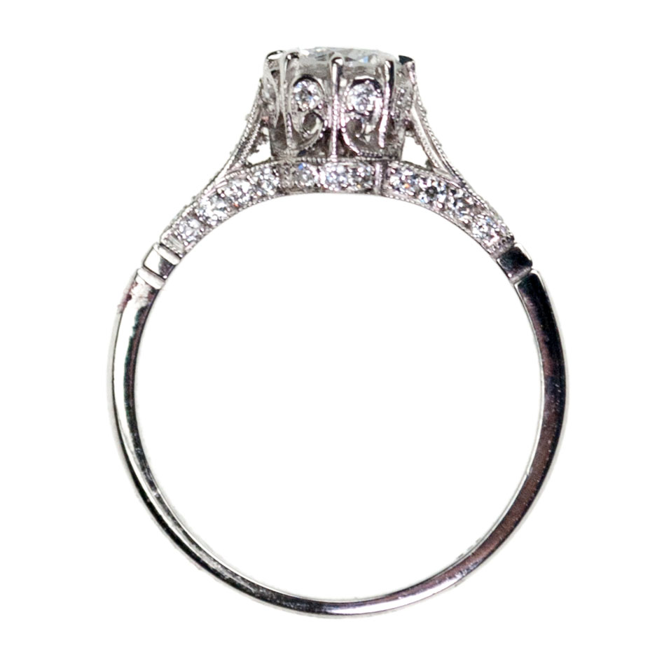 Diamond Platinum Solitaire Ring 7010-1936 Image3