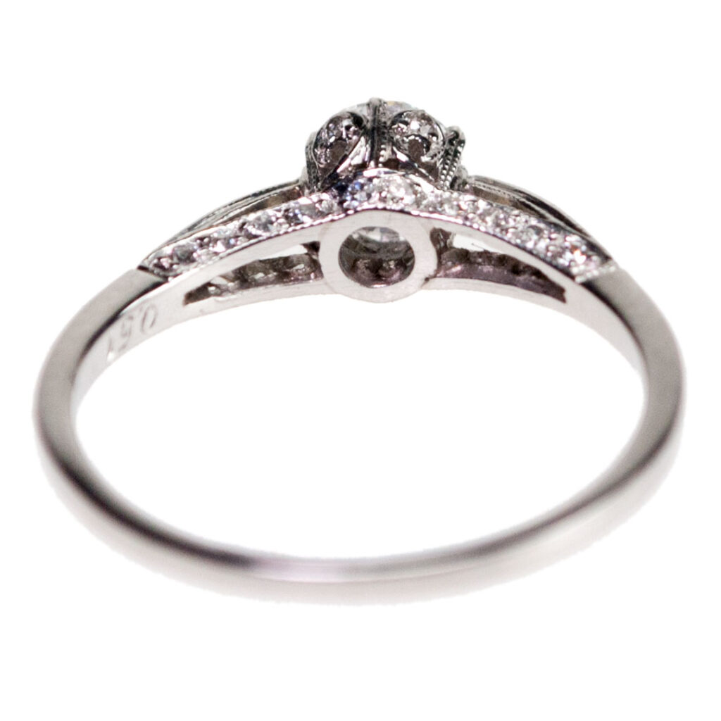 Diamond Platinum Solitaire Ring 7243-1935 Image3