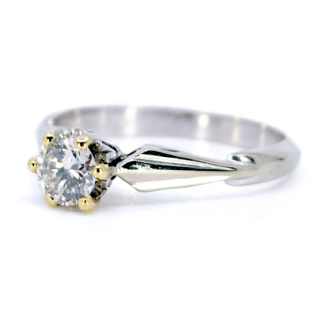 Diamond 18k Platinum Solitaire Ring 7438-0749 Image2