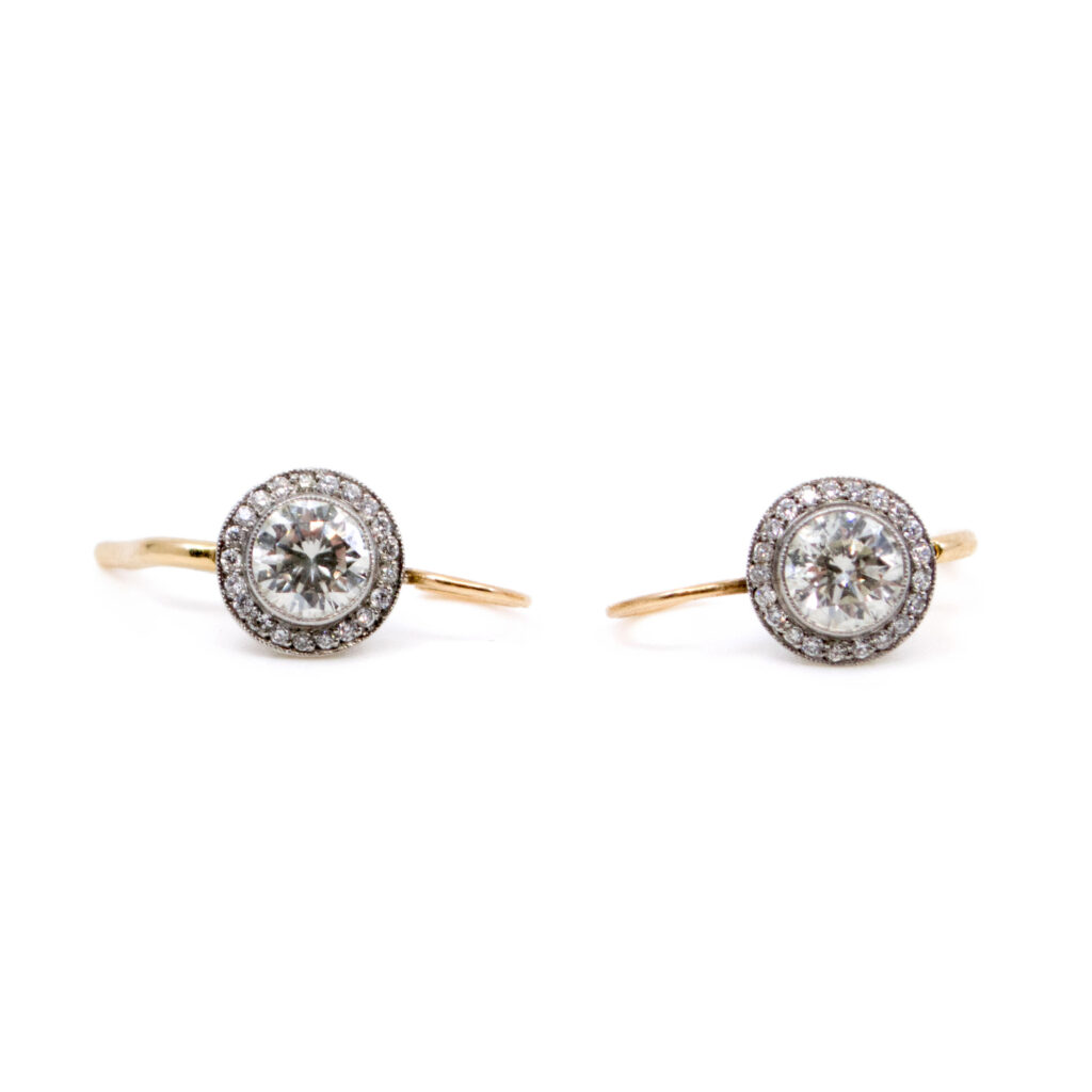 Diamant Platina 18k Target Oorbellen 7746-4919 Afbeelding2