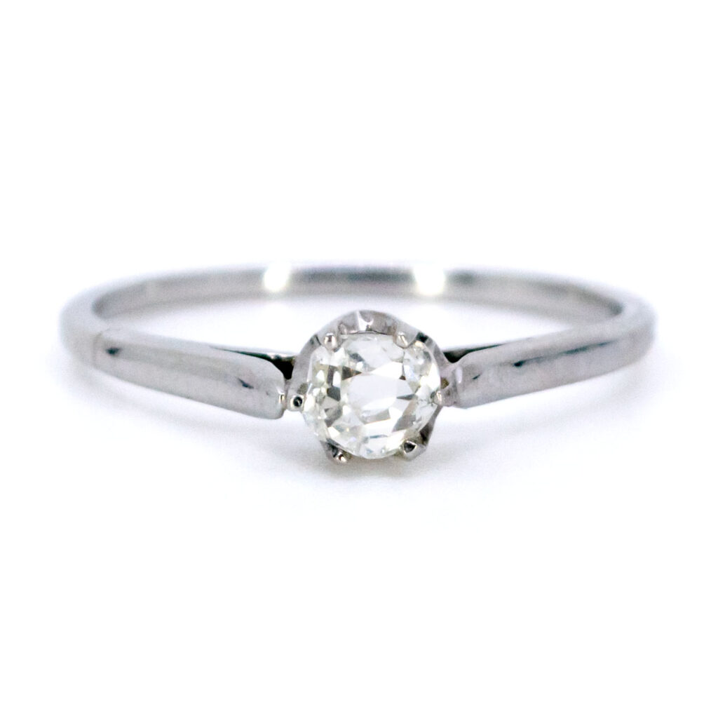 Diamond Platinum Solitaire Ring 7963-0029 Image1