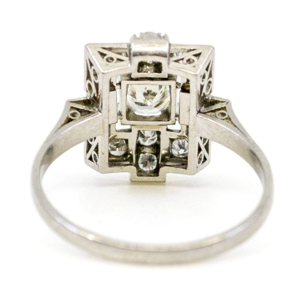 Anello in platino con diamanti 10371-6224 Immagine4