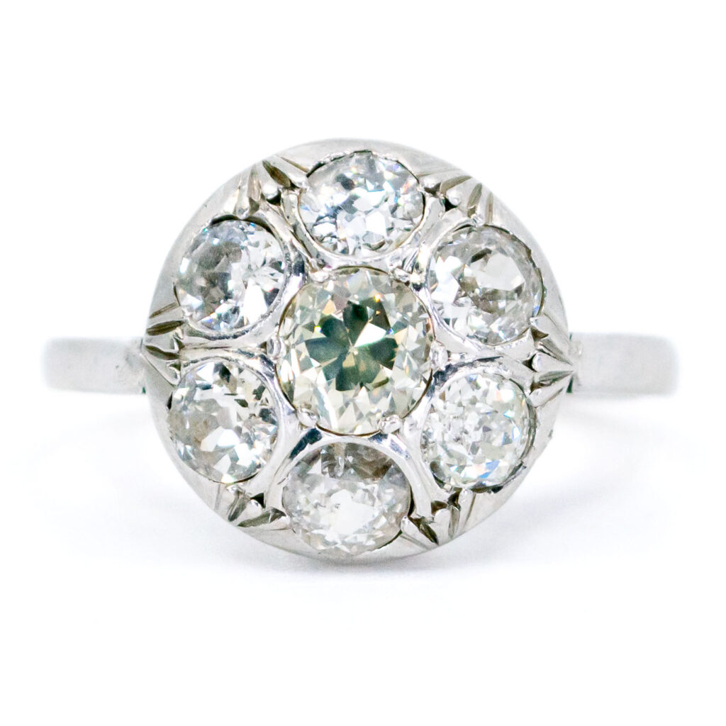Diamond Platinum Cluster Ring 12240-7381 Image1