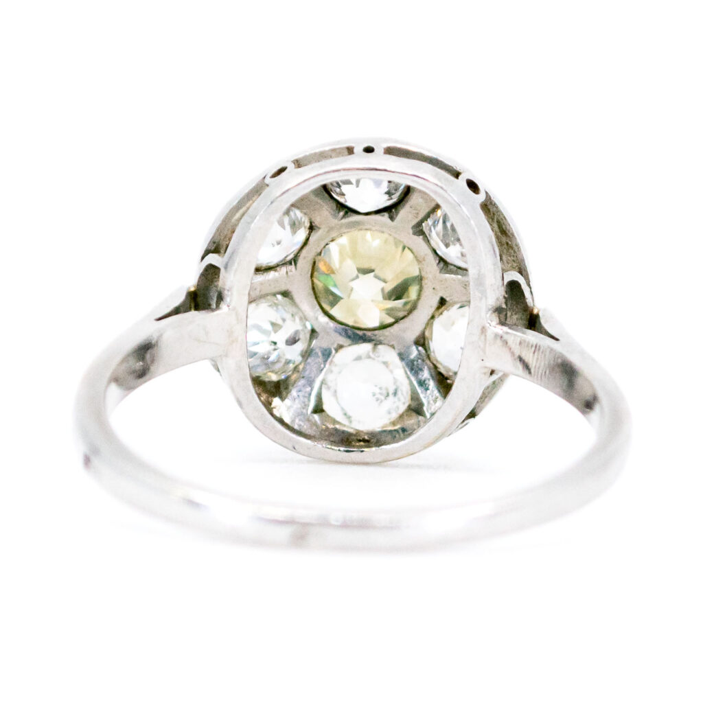 Diamond Platinum Cluster Ring 12240-7381 Image5