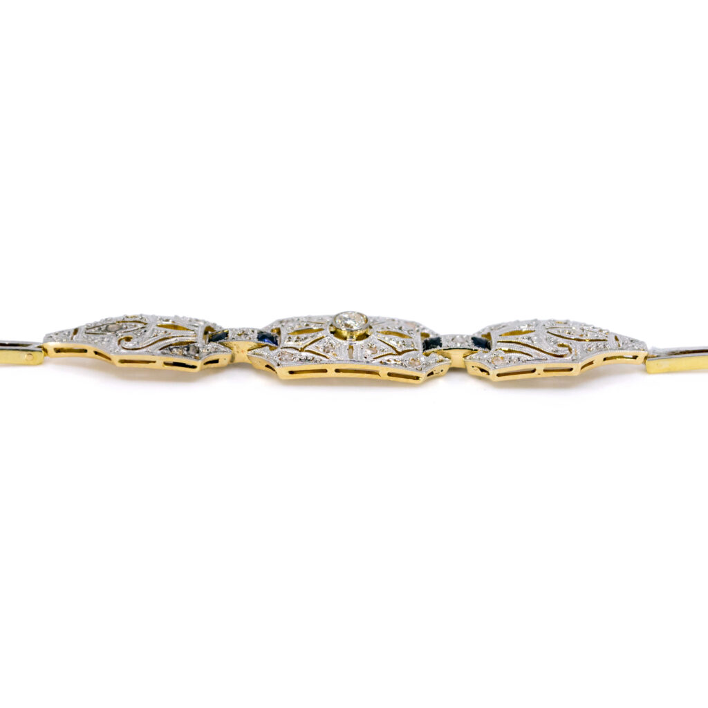 Diamond Sapphire 18k Deco Bracelet 12847-2379 Image4