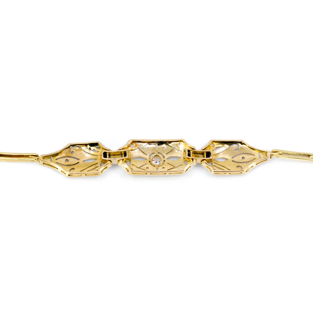 Diamond Sapphire 18k Deco Bracelet 12847-2379 Image5