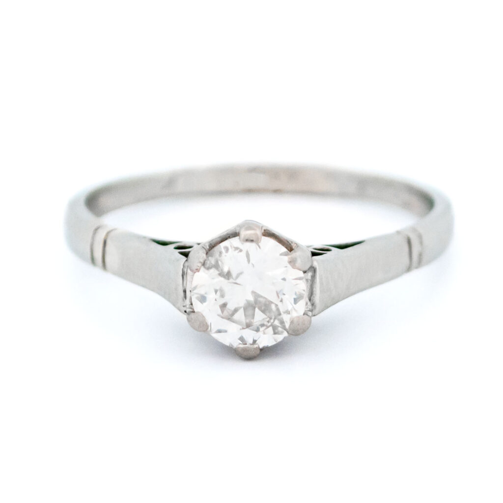 Diamond 18k Solitaire Ring 14061-8278 Image1
