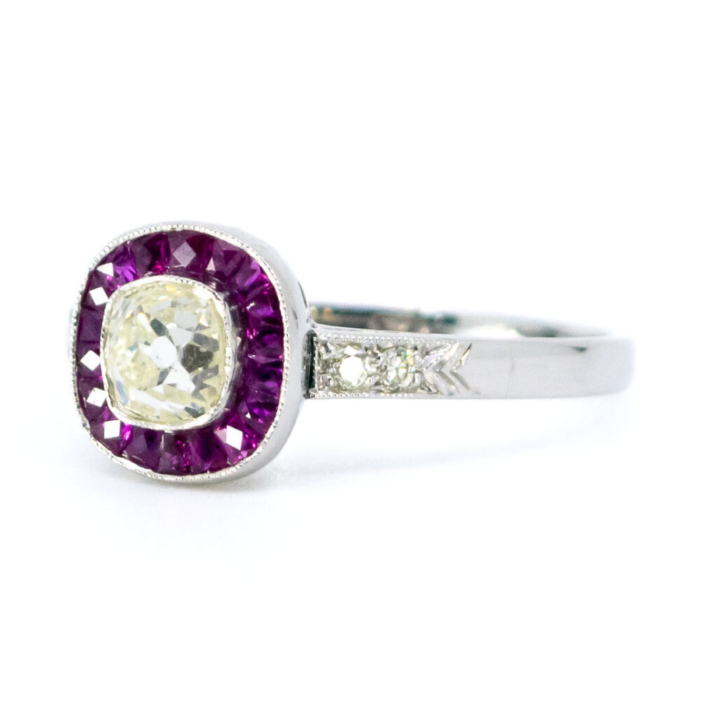 Diamante Rubí Platino Target Anillo 8951-6188 Image3