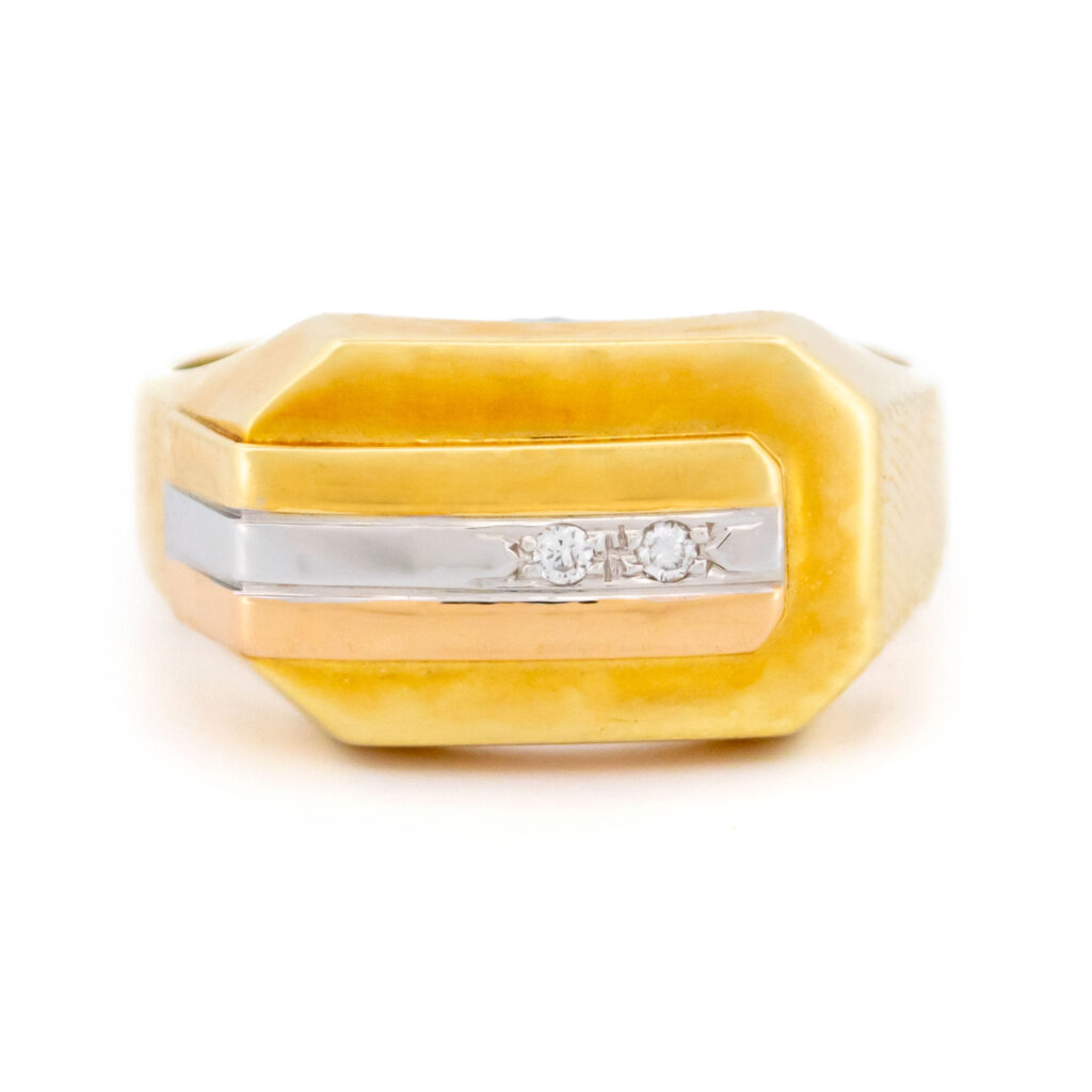 Diamond 14k Signet Ring 15159-8513 Image3