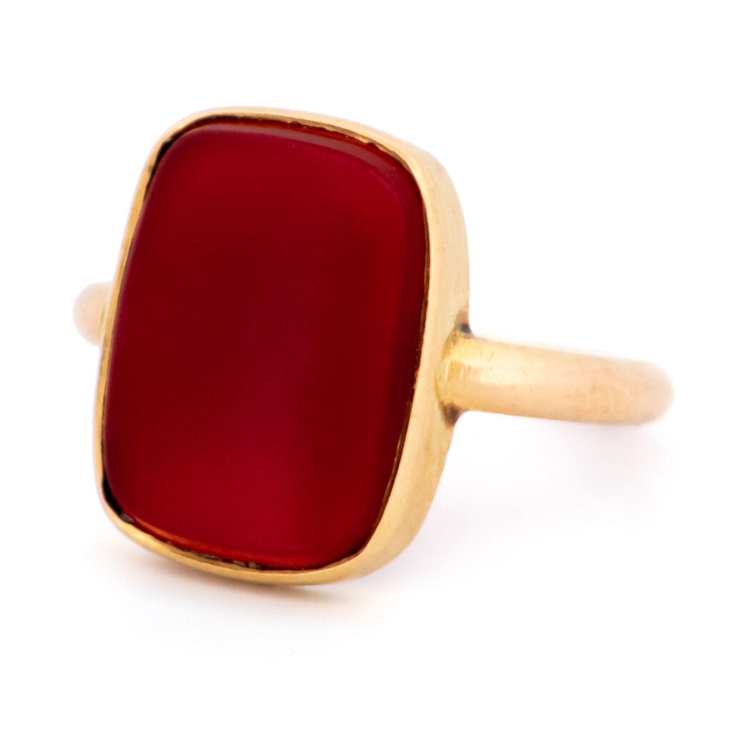 Carnelian 18k Signet Ring 15104-8505 Image5