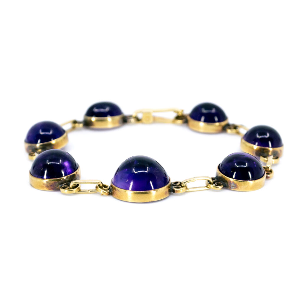 Amethyst 18k Link Bracelet 10238-2241 Image1
