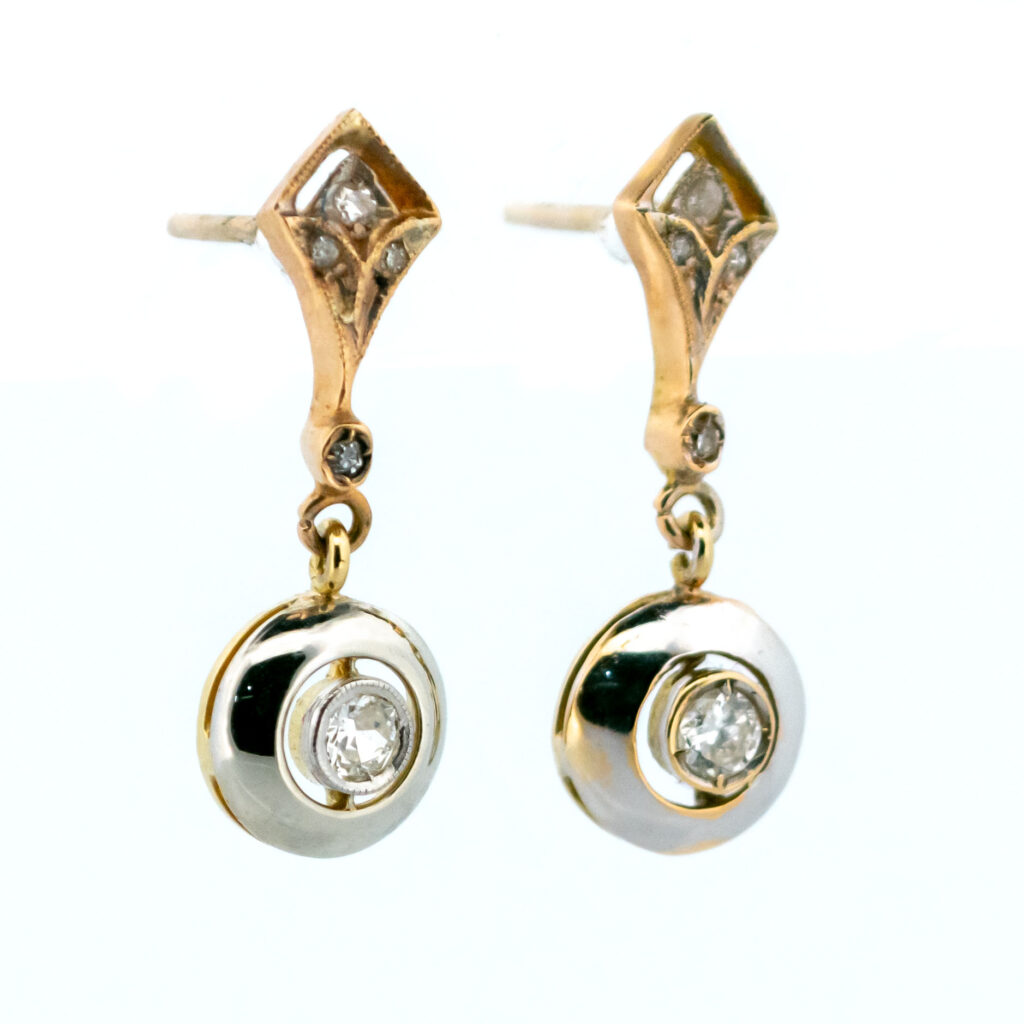 Diamond 18k Platinum Deco Earrings 10530-6626 Image2