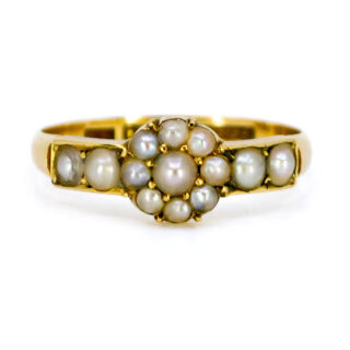 Pearl 18k Cluster Ring 10791-6697 Image1