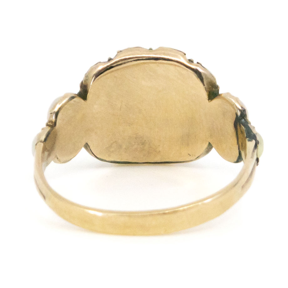 Garnet Pearl 14k Georgian Ring 10812-6717 Image4