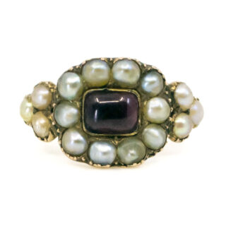 Granate perla 14k anillo georgiano 10812-6717 Image1