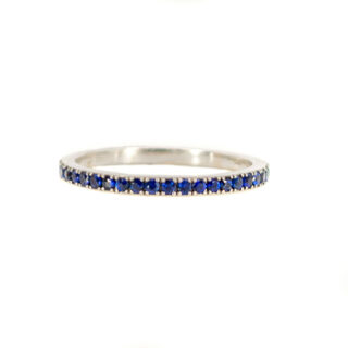 Sapphire 18k Half Eternity Ring 11138-6931 Image1