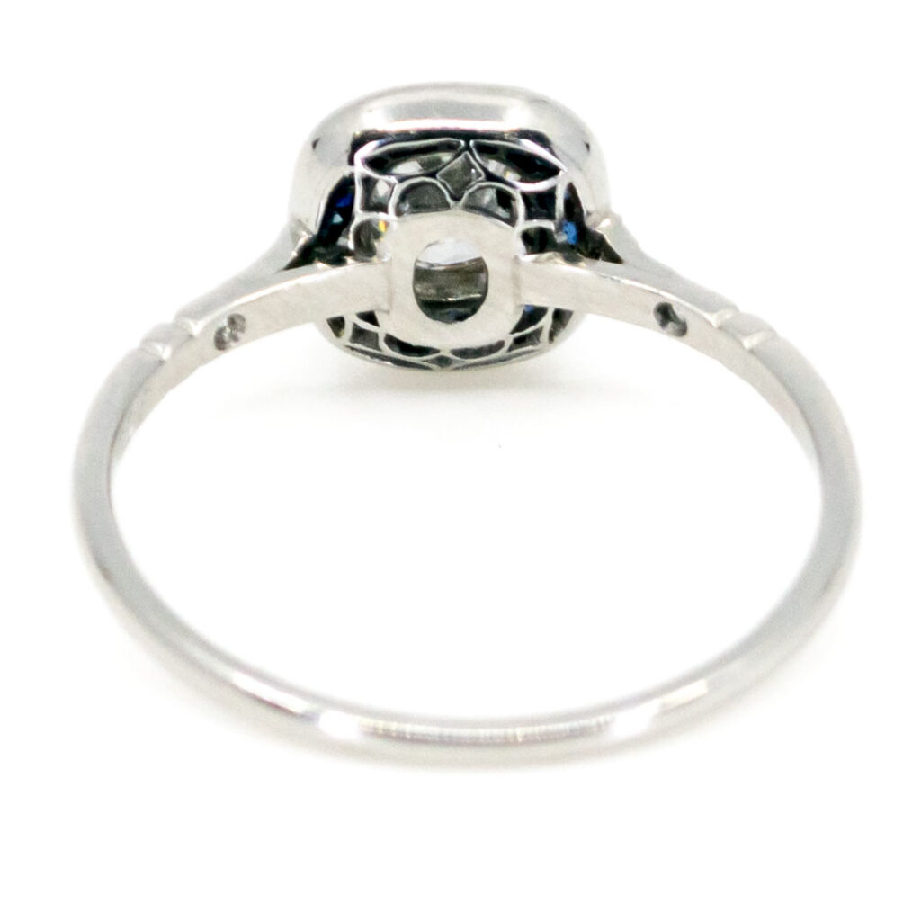 Diamant Saffier Platina Target Ring 11220-1964 Afbeelding4