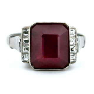 Ruby Diamond Platinum Ring 11498-2283 Image1