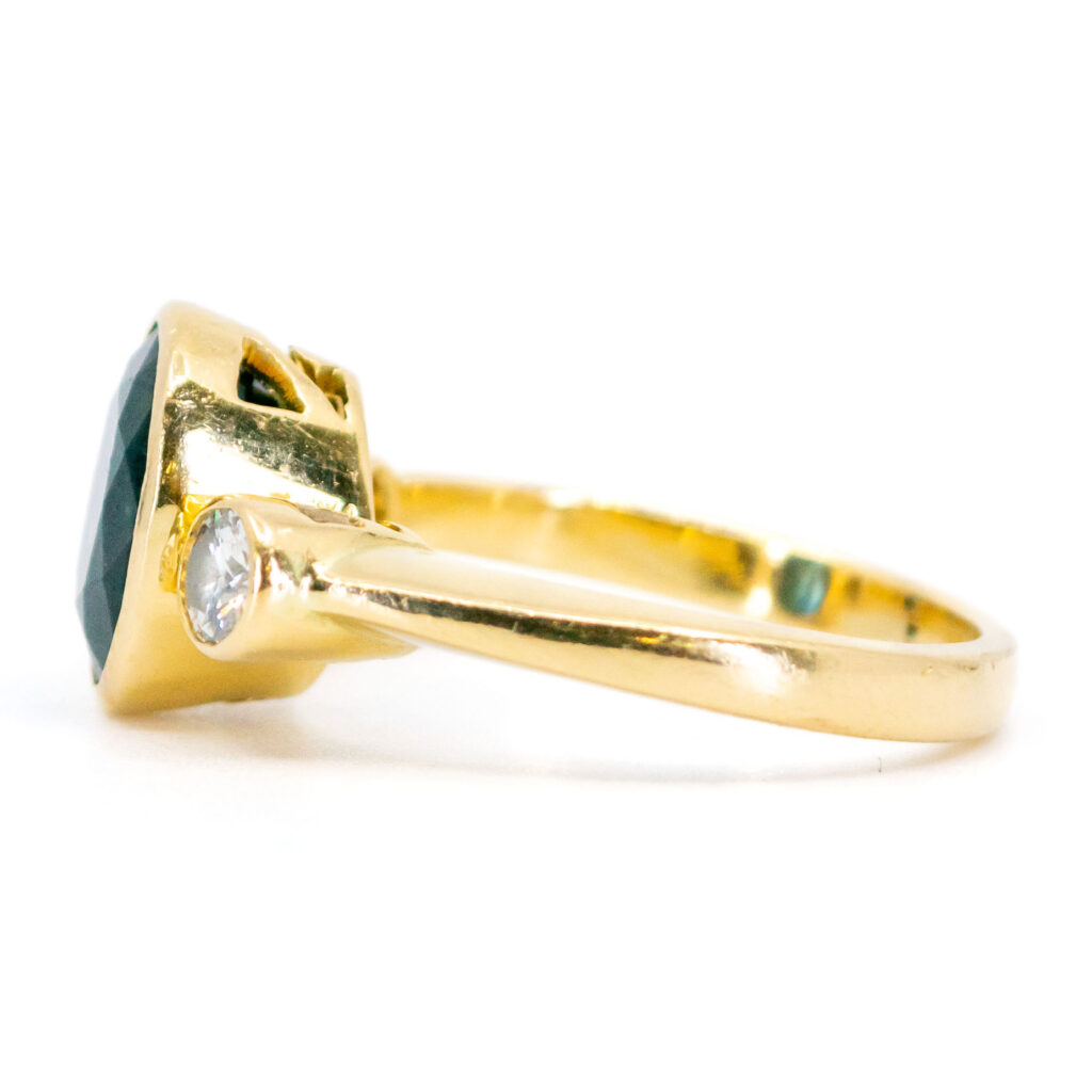 Sapphire Diamond 18k Retro Ring 12239-7380 Image3