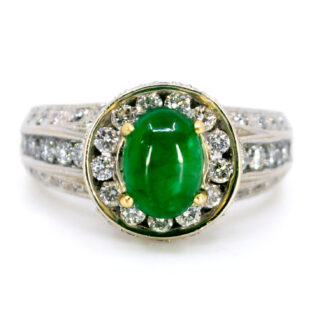 Smaragd-Diamant-Ring aus 14 Karat 12333-2335 Bild 1